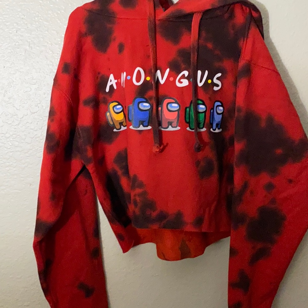 Among Us youth cropped hoodie